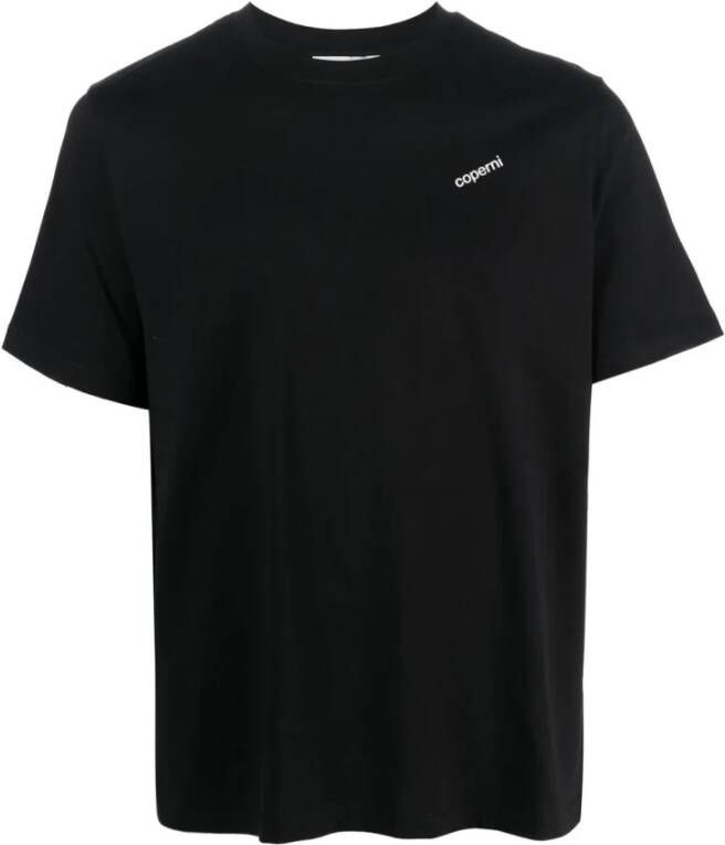 Coperni Stijlvol Logo Boxy T-Shirt Black Dames
