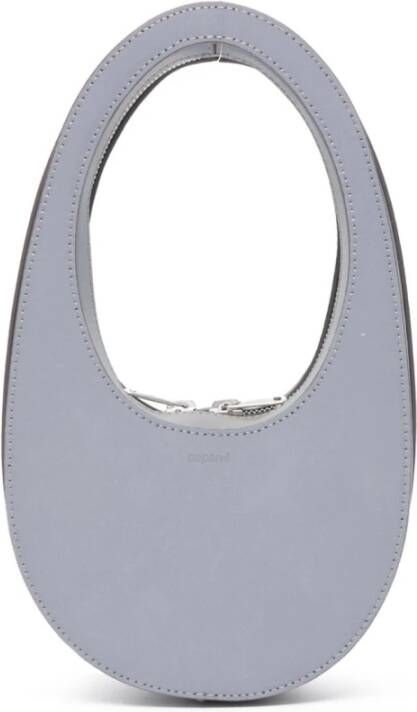 Coperni Zilveren Swipe Mini Tas met Cirkelvormig Handvat Grijs Dames