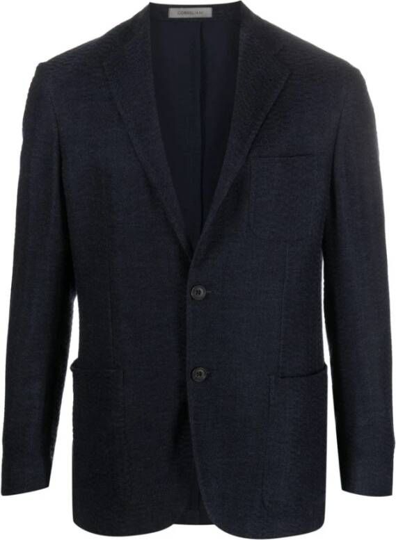 Corneliani Blauwe Jassen voor Heren Blauw Heren