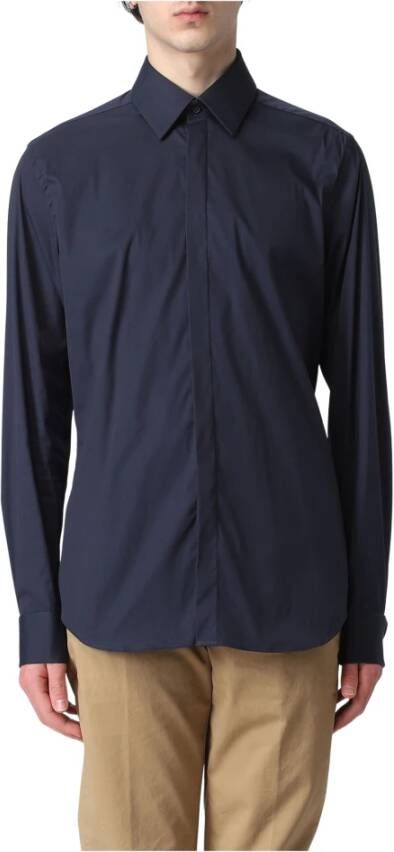 Corneliani Casual overhemd Blauw Heren