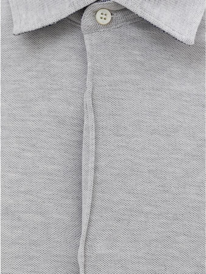 Corneliani Klassieke Lange Mouw Grijze Shirt Katoen Gray Heren - Foto 2