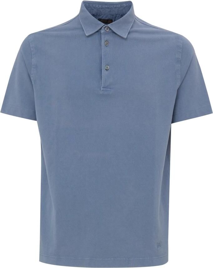 Corneliani Klassieke Polo Shirt Blauw Blue Heren