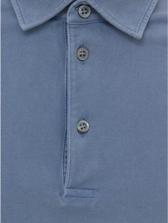 Corneliani Klassieke Polo Shirt Blauw Blue Heren - Foto 2