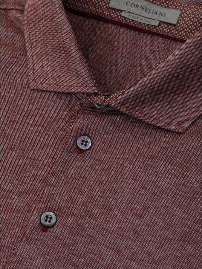 Corneliani Paarse polo met lange mouwen Purple Heren - Foto 2