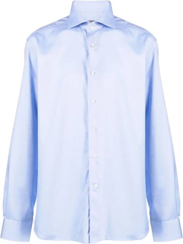 Corneliani Formal Shirts Blauw Heren