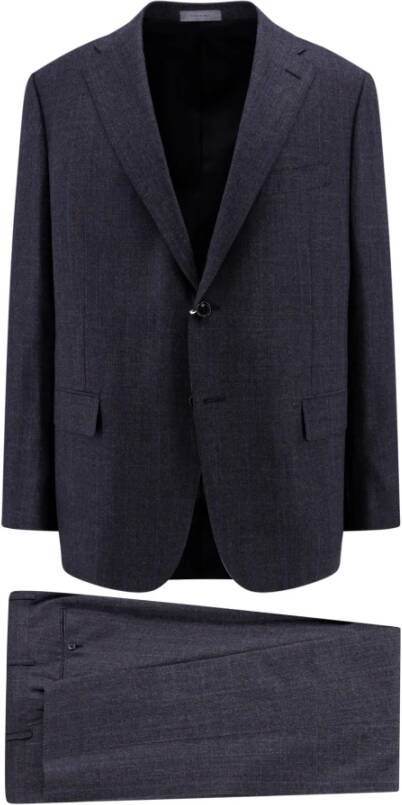 Corneliani Grijs Pak met Twee Knopen Grijs Heren