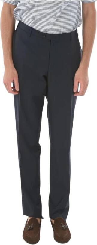 Corneliani Men's Regular Fit Trousers Blauw Heren