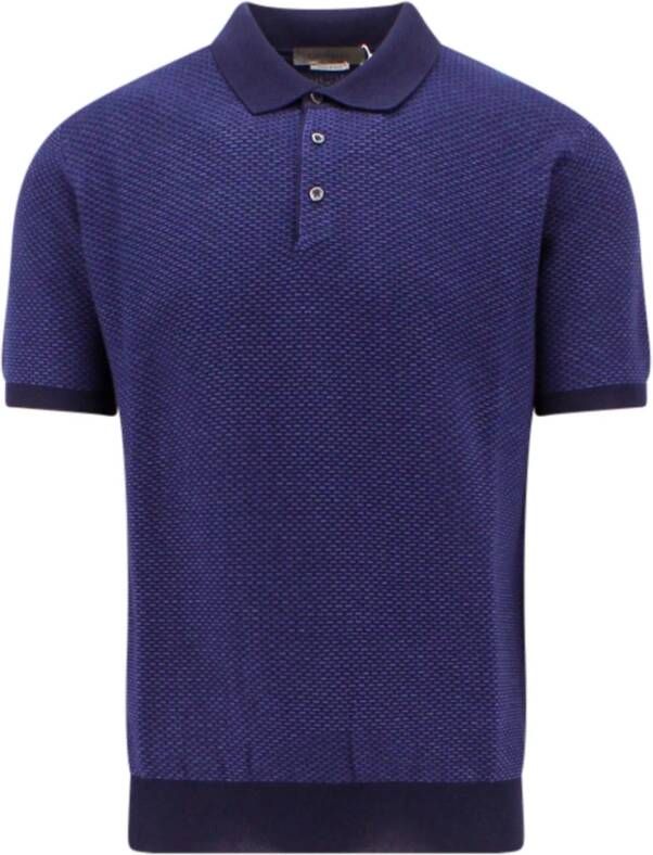 Corneliani Polo Shirt Blauw Heren
