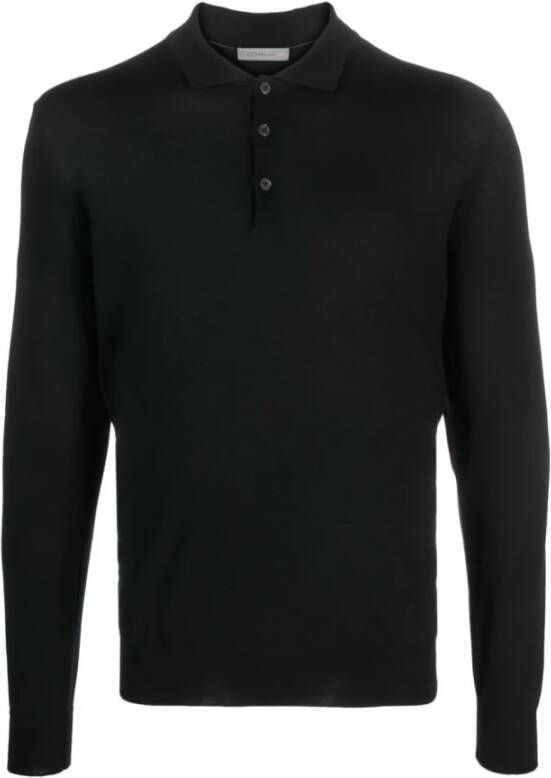 Corneliani Polo Shirts Zwart Heren