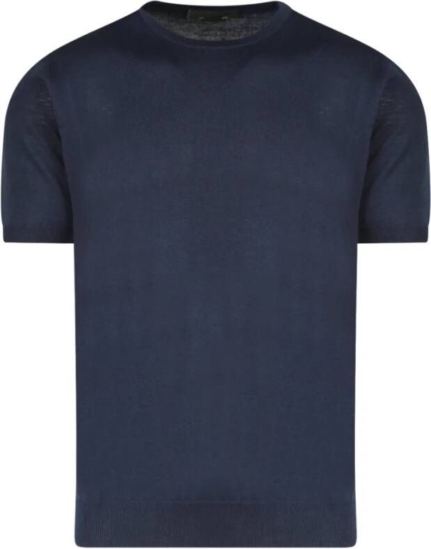 Corneliani T-shirt Blauw Heren