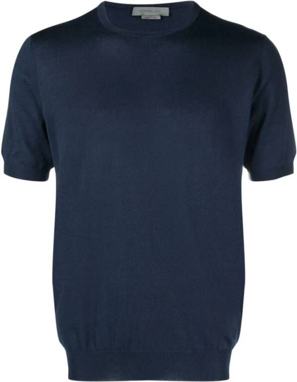 Corneliani T-shirt Blauw Heren