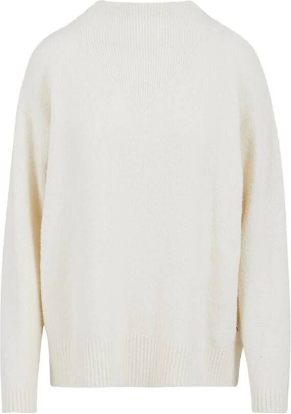 Coster Copenhagen Witte Boucle Hoge Hals Trui White Dames