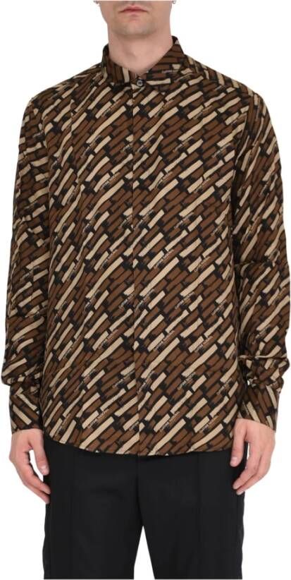 Costume National Alledaagse t-shirts Bruin Heren