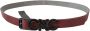 Costume National Maroon Leren Riem met Zwart-Tone Hardware Brown Dames - Thumbnail 1