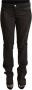 Costume National Black Cotton Mid Waist Skinny Pants Zwart Dames - Thumbnail 1