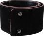 Costume National Black Leather Wide Waist Studded Women Belt Zwart Heren - Thumbnail 1