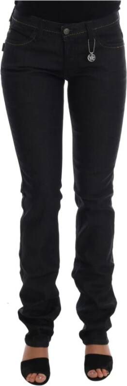 Costume National Blauwe Katoenen Stretch Slim Fit Jeans Blauw Dames