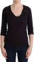 Costume National Elegante paarse V-hals blouse T-shirt Purple Dames - Thumbnail 1
