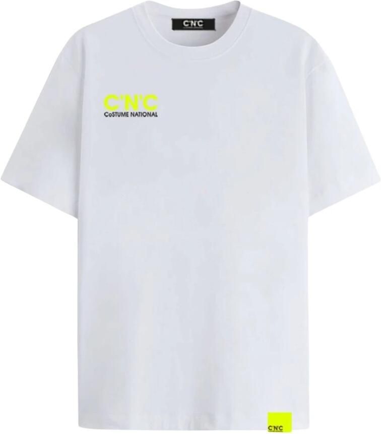 Costume National Heren Regular T-Shirt White Heren