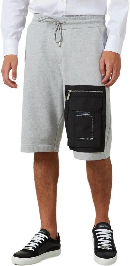 Costume National Grijze Bedrukte Broek met Veters en Ritszakken Gray Heren