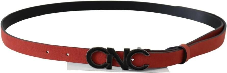 Costume National Riem Logo Design Lederen Riem met Gespsluiting - Foto 3