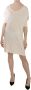 Costume National Elegante crèmekleurige A-lijn jurk met elleboogmouwen Beige Dames - Thumbnail 1