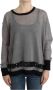 Costume National Gray embellished asymmetric sweater Grijs Dames - Thumbnail 1