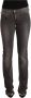 Costume National Grijze Gewassen Lage Taille Rechte Denim Jeans Gray Dames - Thumbnail 1