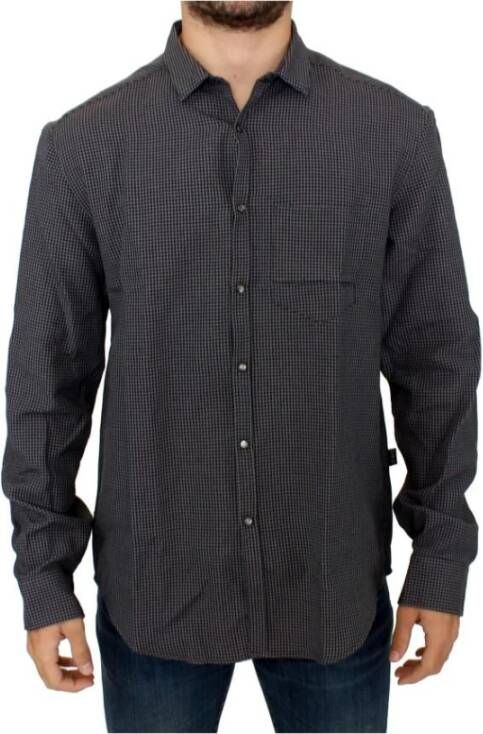 Costume National Grijs linnencasual shirt Grijs Heren