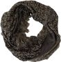 Costume National Grijze Logo Gebreide Nek Wrap Shawl Sjaal Multicolor Dames - Thumbnail 1