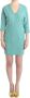 Costume National Elegante Groene Midi Jurk met V-Hals Green Dames - Thumbnail 3