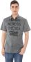 Costume National Italiaanse Kraag Korte Mouw Stijlvol Overhemd Gray Heren - Thumbnail 1
