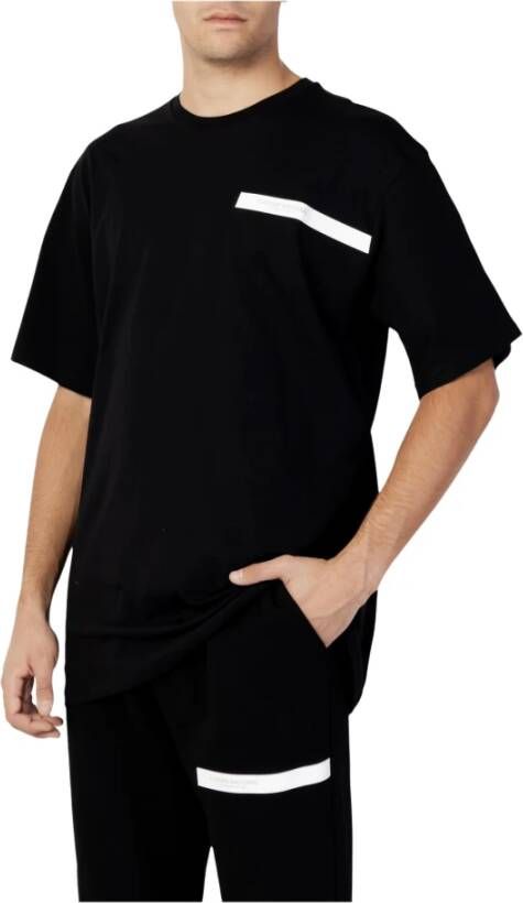 Costume National Zwarte T-shirt voor heren Black Heren
