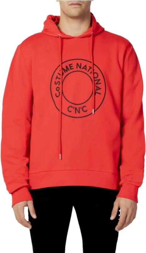 Costume National Stijlvolle Rode Hoodie voor Mannen Red Heren