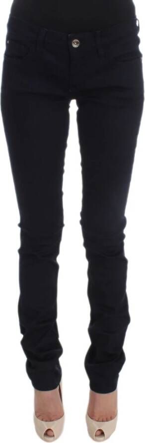 Costume National Katoenen blend slanke fit jeans Zwart Dames