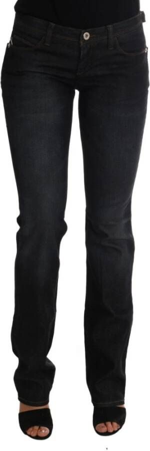 Costume National Katoenen slanke jeans Blauw Dames