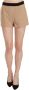 Costume National Chique Beige Mini-Shorts met Medium Taille Beige Dames - Thumbnail 1