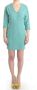 Costume National Elegante Groene Midi Jurk met V-Hals Green Dames - Thumbnail 1