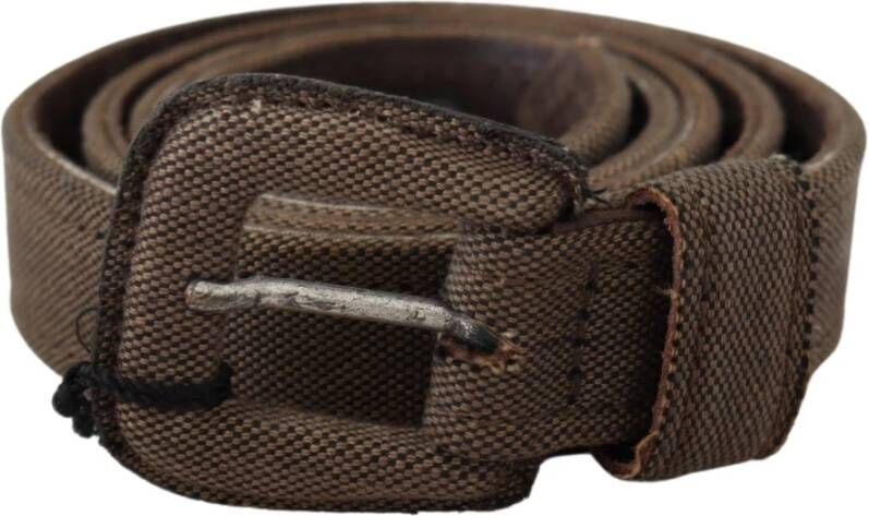Costume National Leather Belt Bruin Heren