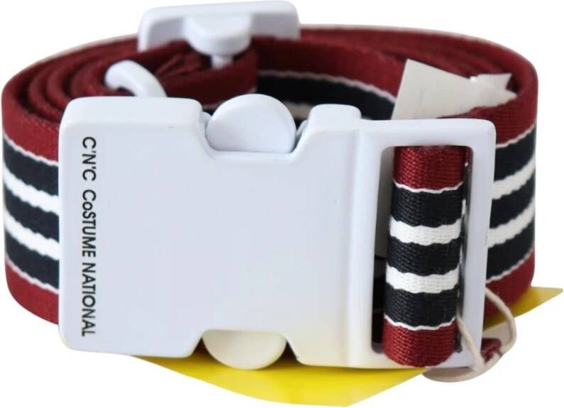 Costume National Logo Buckle taille riem Zwart Heren