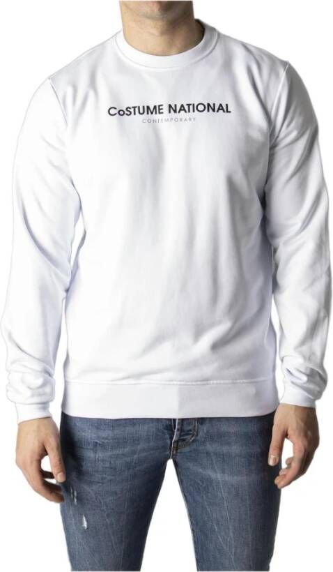 Costume National Men& Sweatshirt White Heren