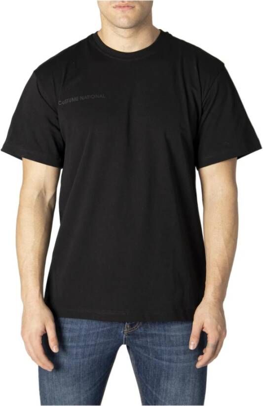 Costume National Zwart Bedrukt Heren T-shirt Black Heren
