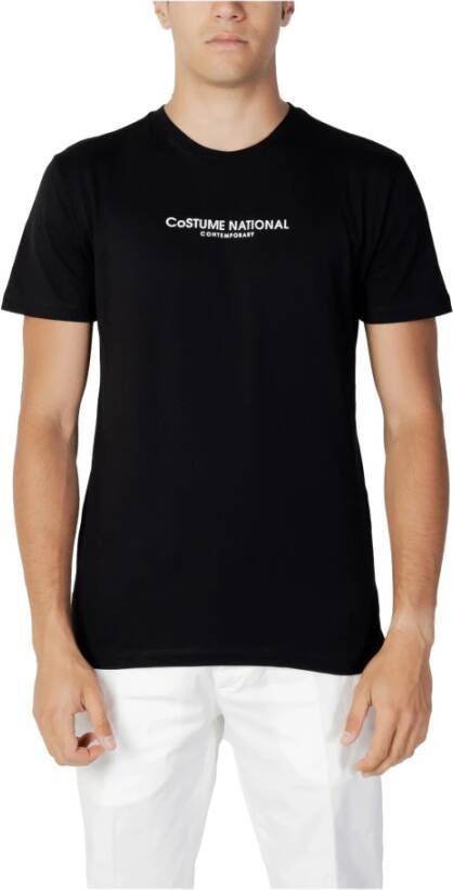 Costume National Men's T-shirt Zwart Heren