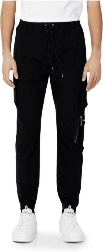 Costume National Pantaloni cargo in nylon Zwart Heren