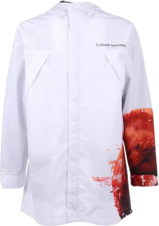 Costume National Rain Jackets Wit Heren
