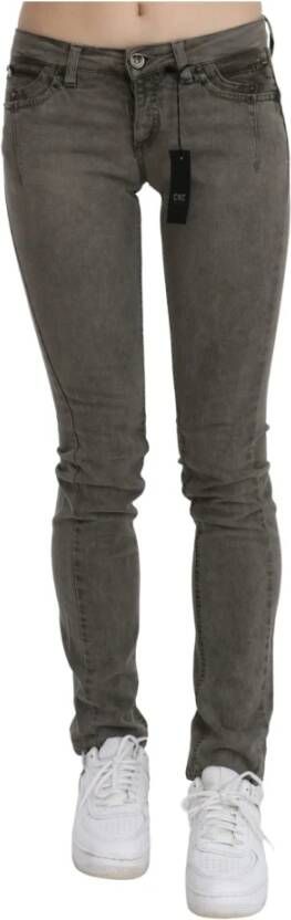 Costume National Grijze Slim Fit Denim Jeans Gray Dames