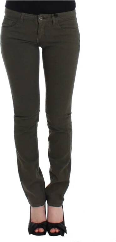 Costume National Skinny Jeans Green Dames