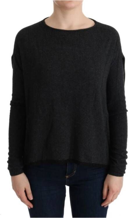 Costume National Round-neck Knitwear Gray Dames
