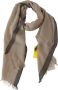 Costume National Beige Katoenen Shawl Sjaal Vrouwen 100% Authentiek Gemaakt in Italië Beige Dames - Thumbnail 1