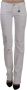 Costume National White Cotton Slim Fit Straight Jeans Pants Wit Dames - Thumbnail 1